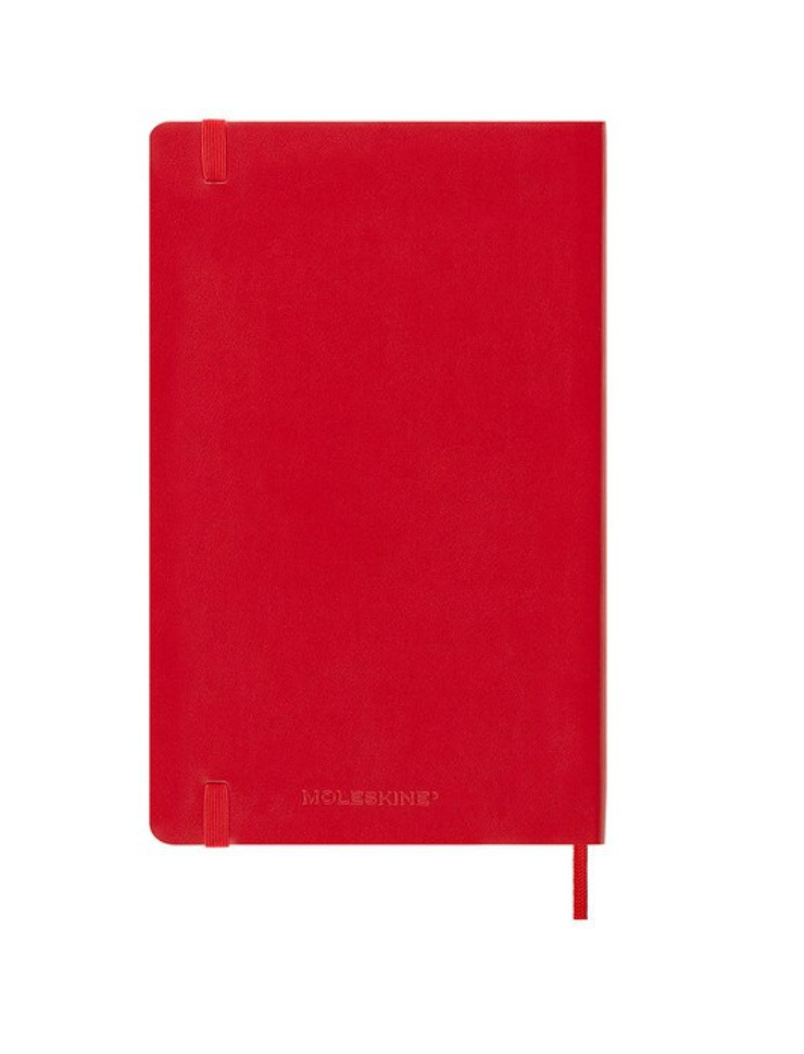 2025 Large Soft Cover Weekly Diary - Scarlet Red