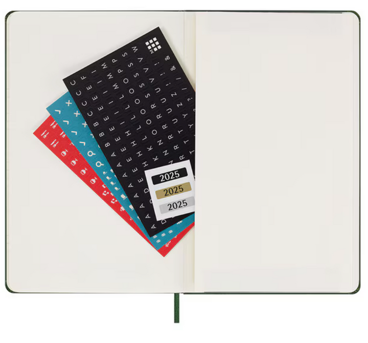 2025 Large Hard Cover Weekly Diary - Myrtle Green