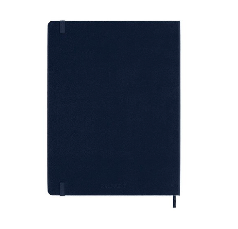 2025 Extra Large Hard Cover Weekly Diary - Sapphire Blue