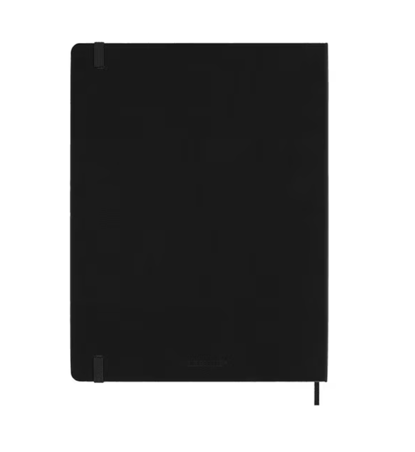 2025 Extra Large Hard Cover Weekly Diary - Black