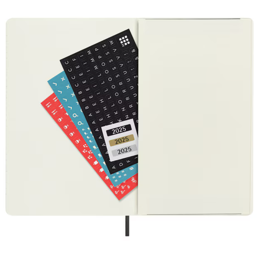 2025 Large Soft Cover Weekly Diary - Black