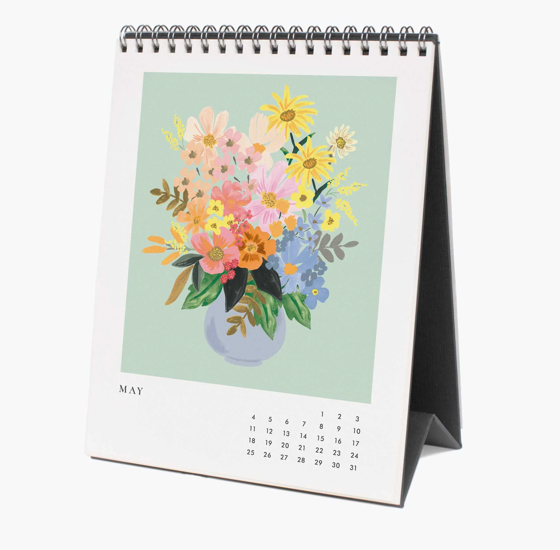 2025 Desk Calendar - Flower Studies