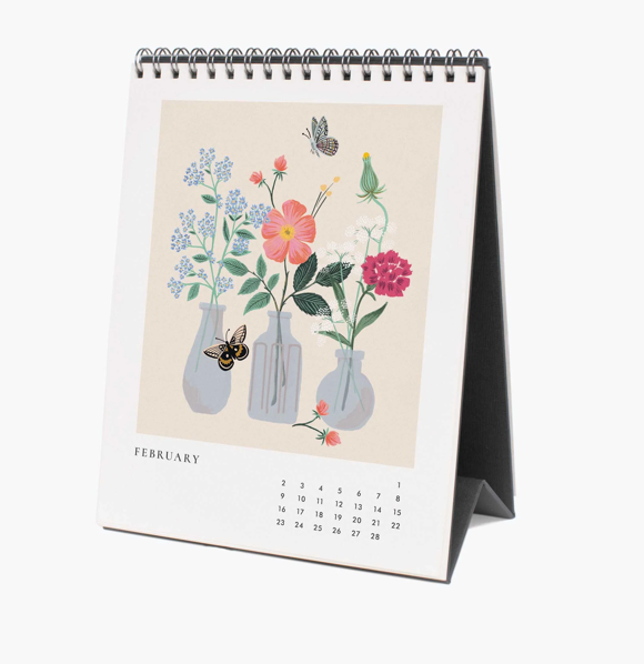 2025 Desk Calendar - Flower Studies