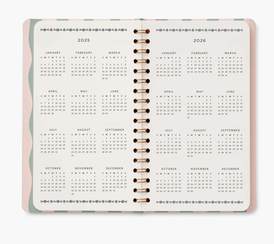 2025 Spiral Pocket Planner - Roses