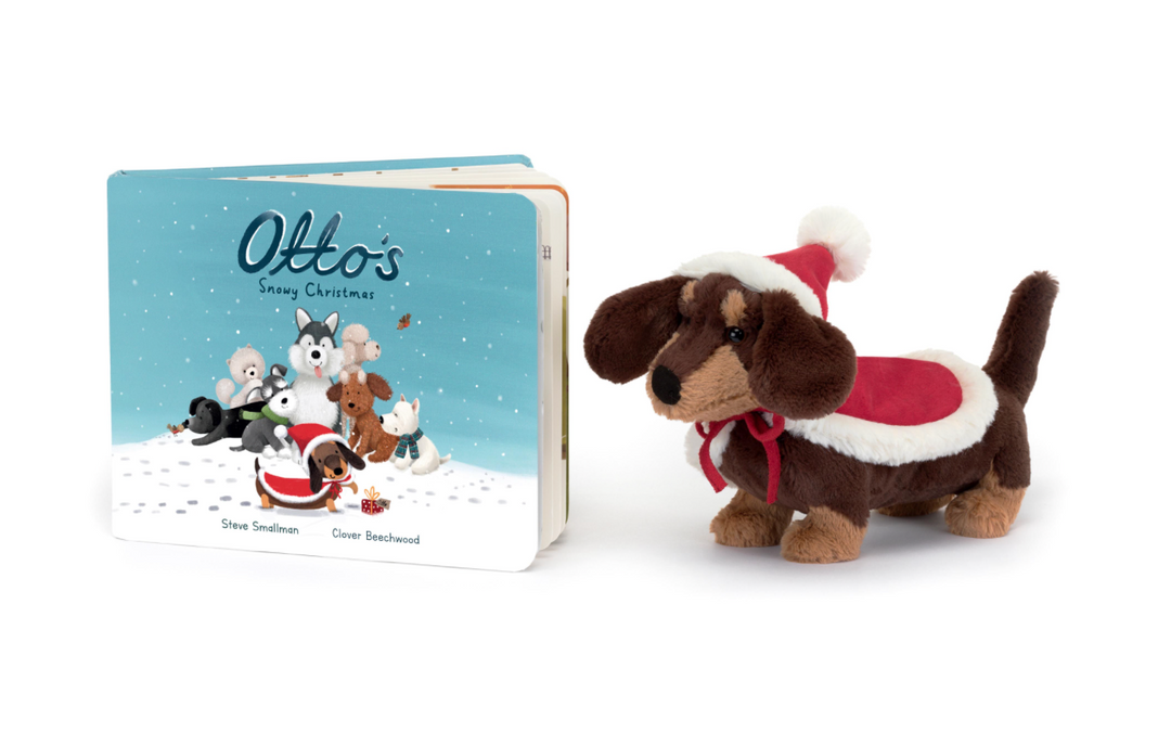 Jellycat Otto’s Snowy Christmas Book (Winter Warmer Otto)