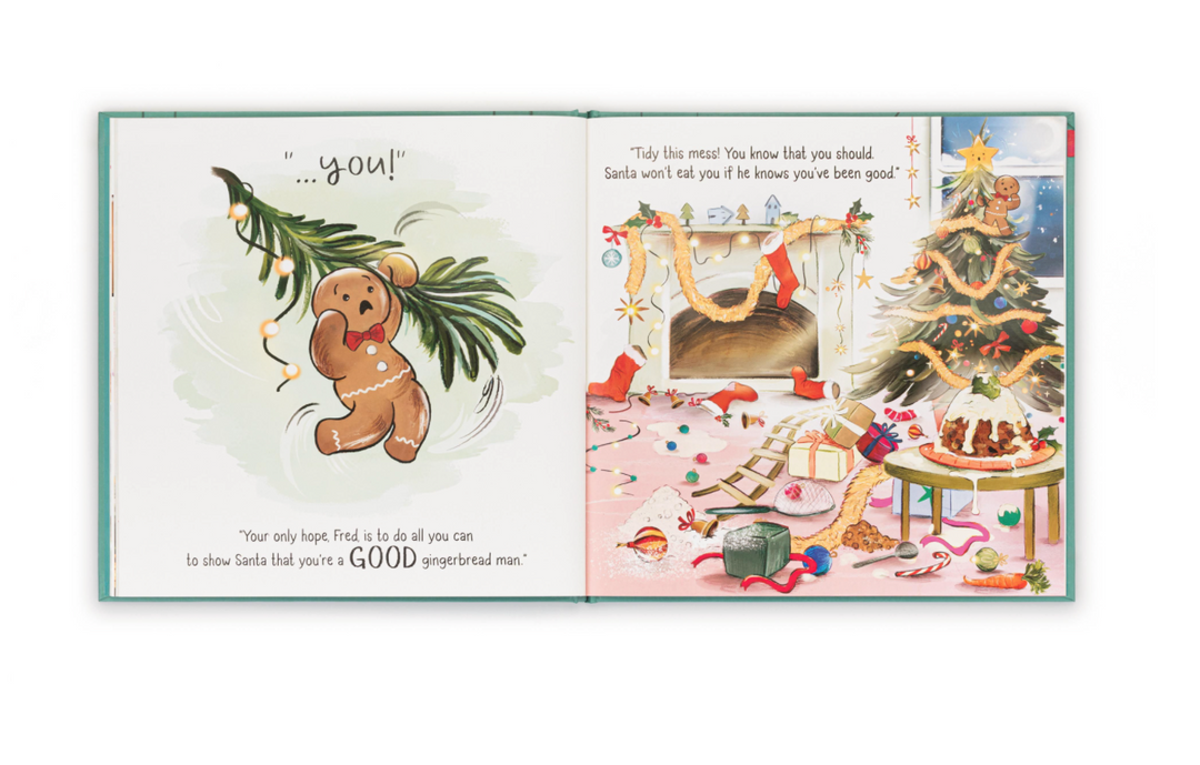 Jellycat Gingerbread Fred Book