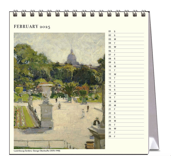 Hello Sunday 2025 Desk Calendar - Parks & Gardens