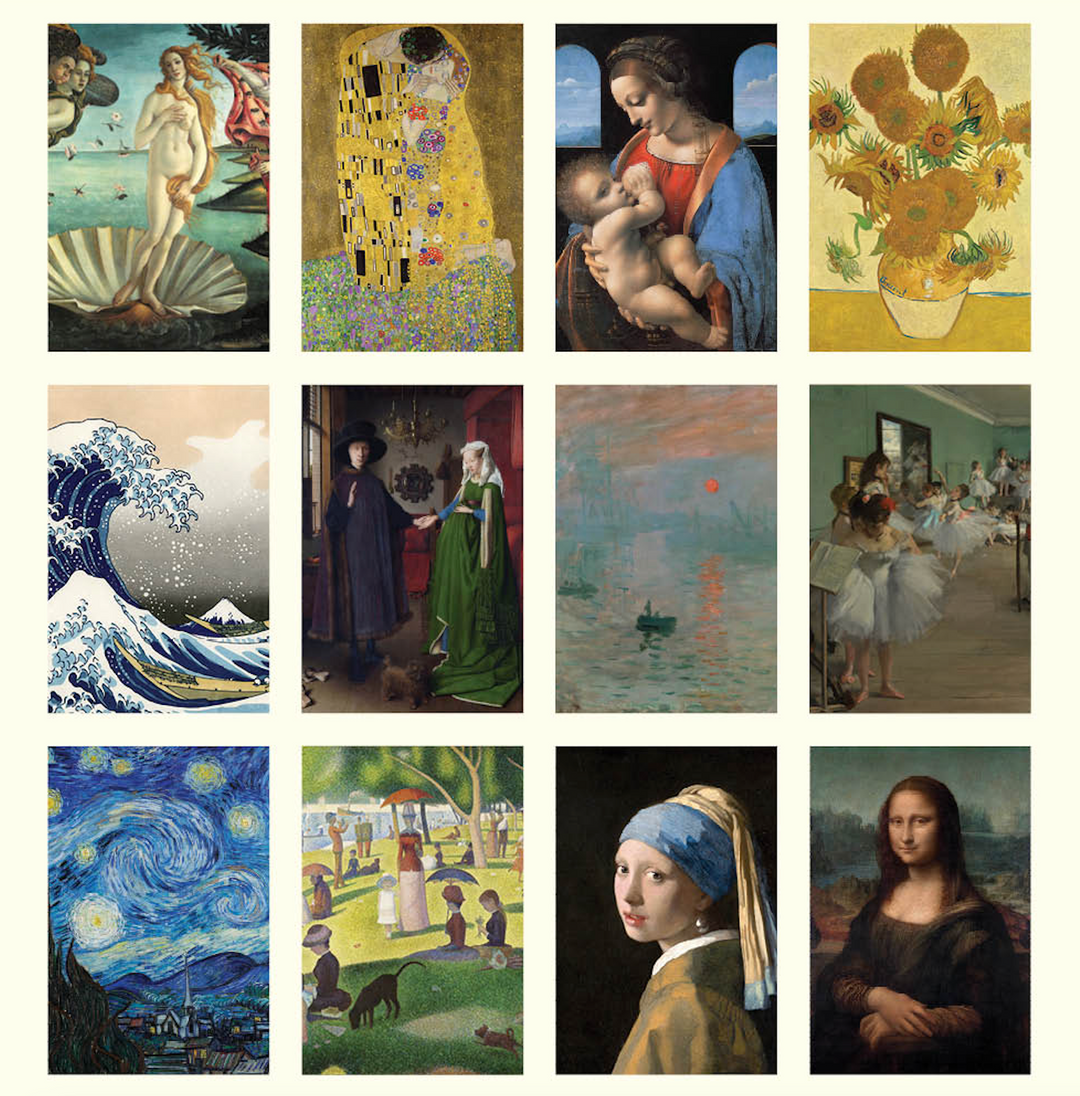 Hello Sunday 2025 Medium Calendar - Iconic Paintings