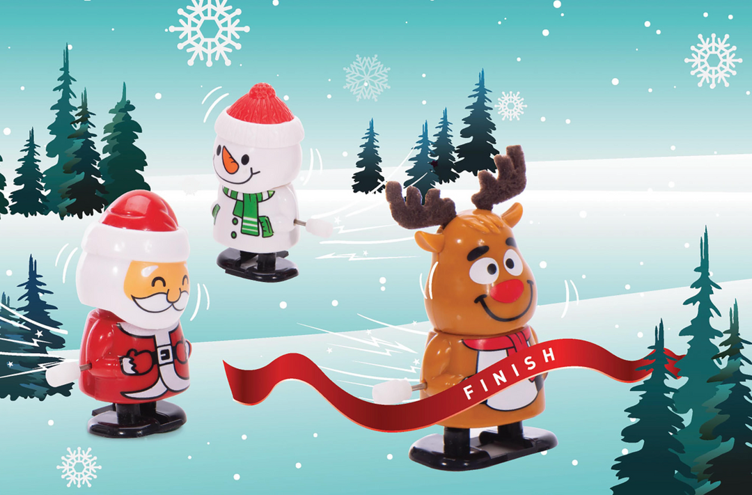 Wind Up Christmas Racers (Set of 3)