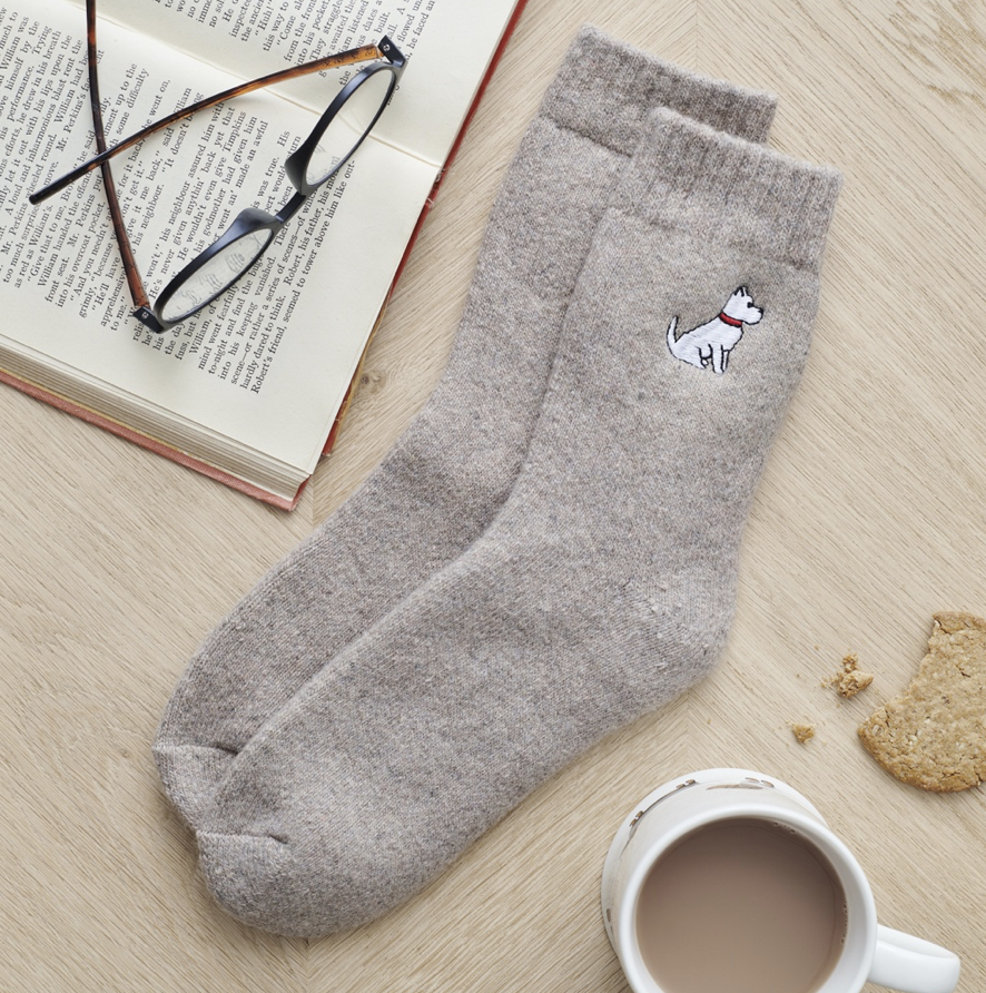 Sweet William Wool Socks - Westie