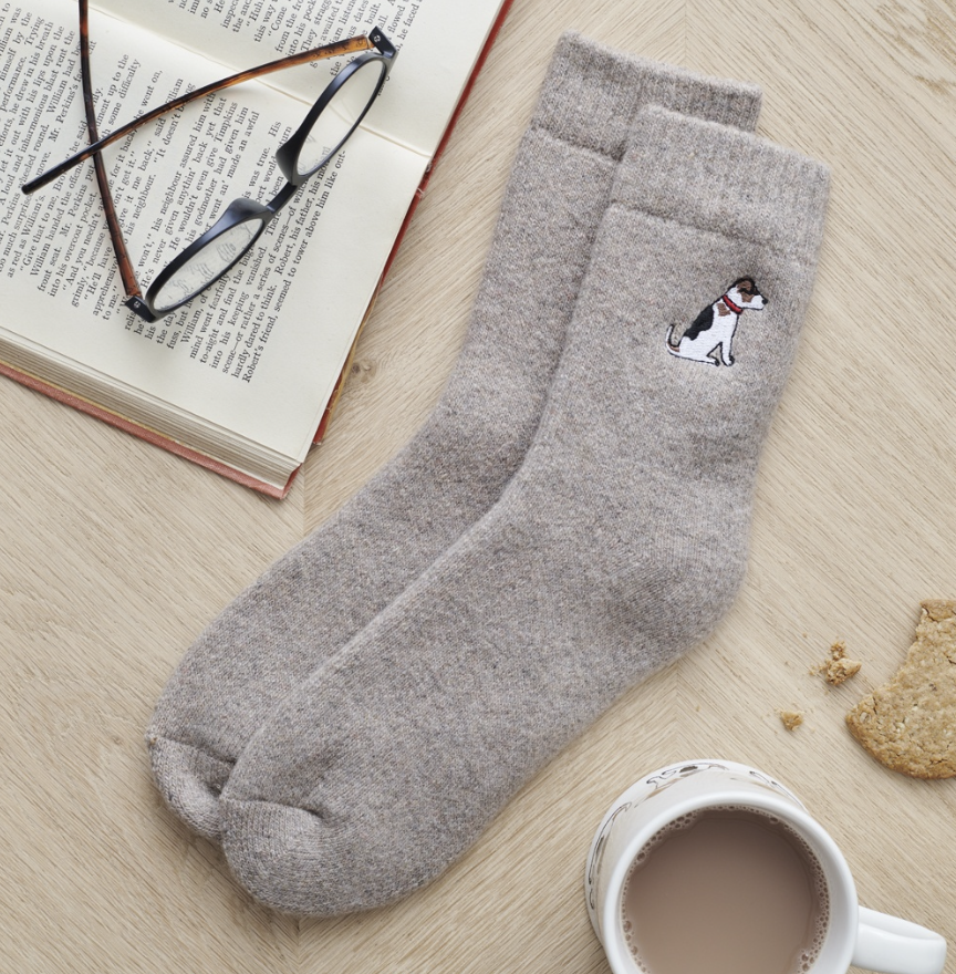 Sweet William Wool Socks - Jack Russell