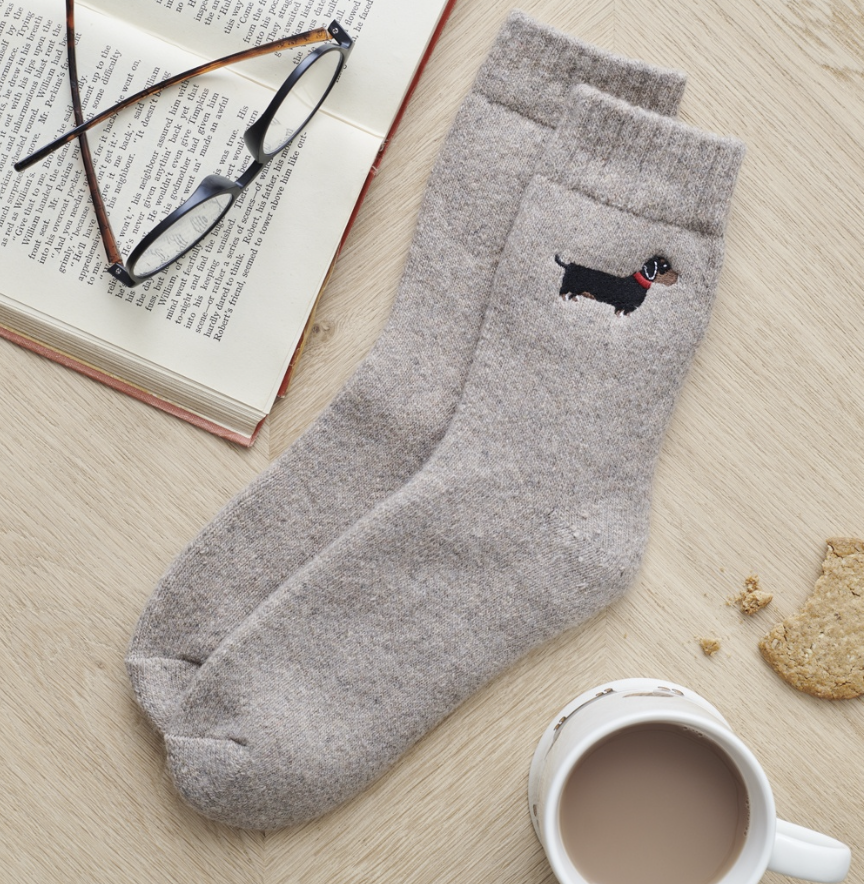 Sweet William Wool Socks - Dachshund