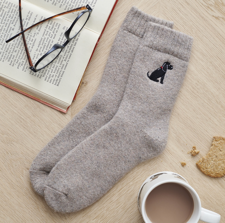 Sweet William Wool Socks - Black Cocker Spaniel