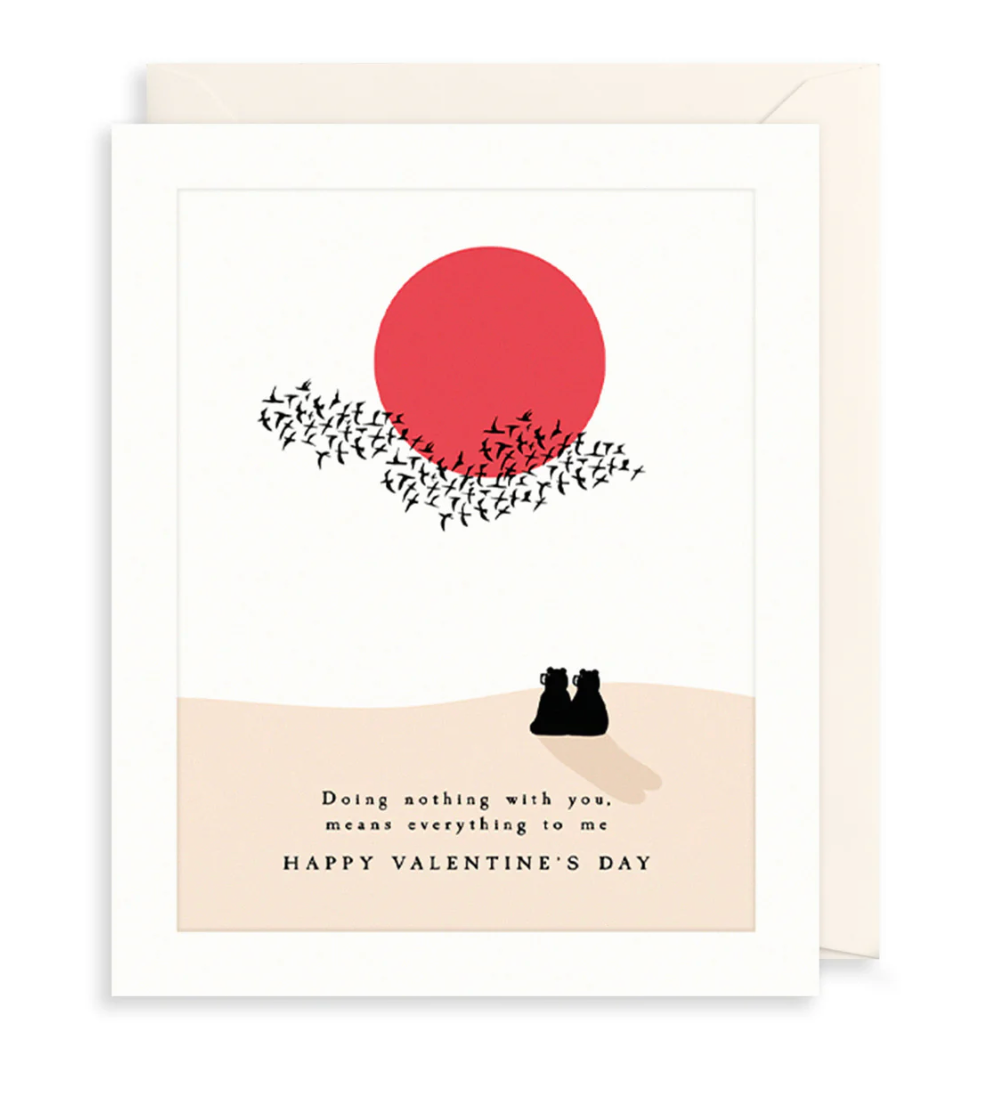 The Art File Bear Card -  Bear Doing Nothing