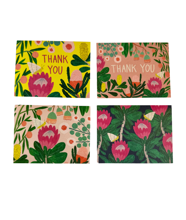 Roger La Borde Boxed Thank you Card Set -Flowers