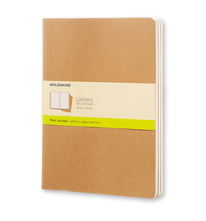 Moleskine Extra Large Cahier Notebook Set of 3