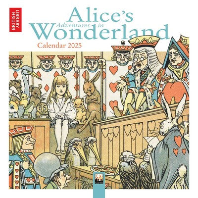 2025 Mini Calendar - British Library Alice's Adventures in Wonderland