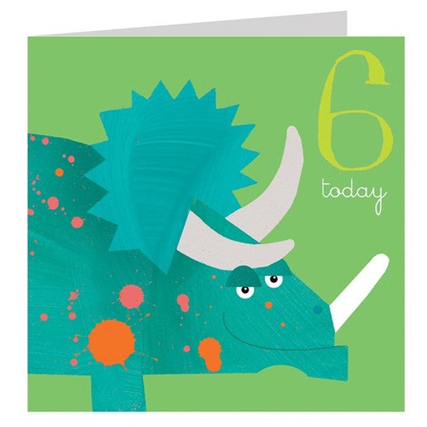 Kali Stileman Card - 6th Birthday Dinosaur