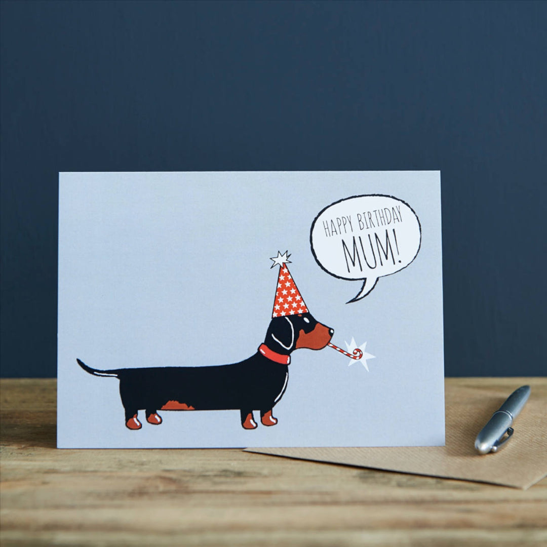 Card - Daschshund Happy Birthday Mum