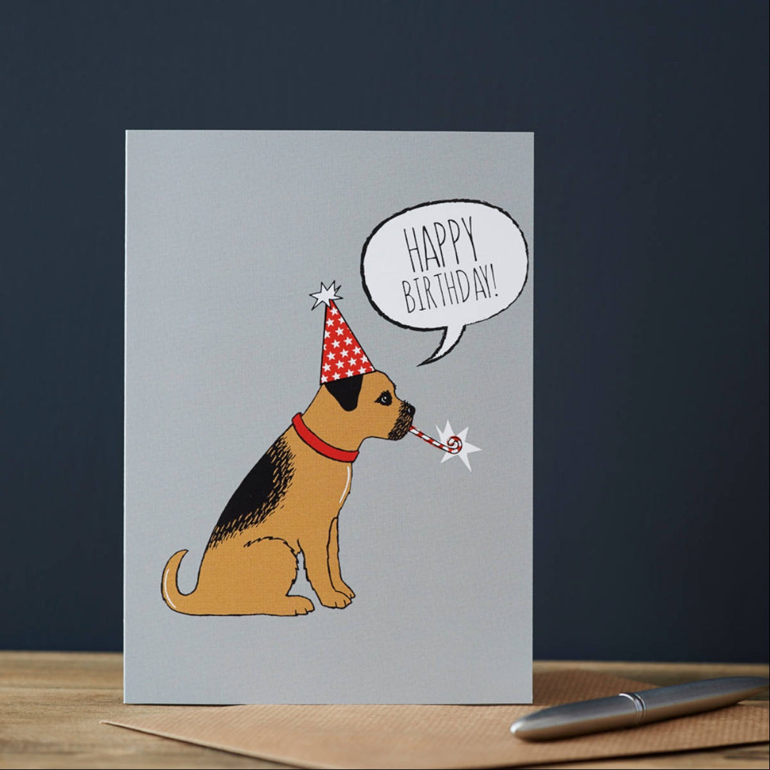 Card - Border Terrier Happy Birthday