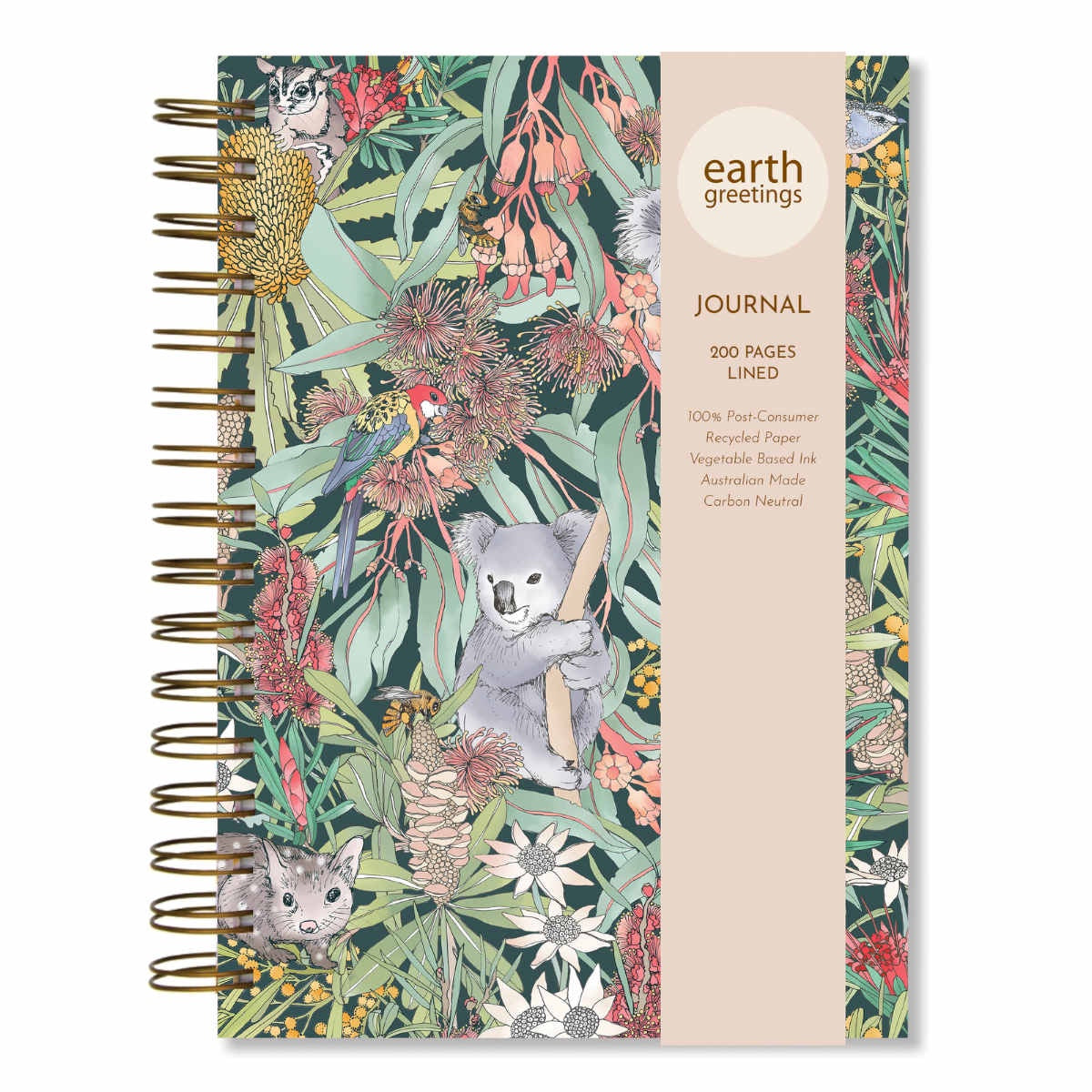 Earth Greetings A5 Journal (Lined) - Koala Park – Paper Republic