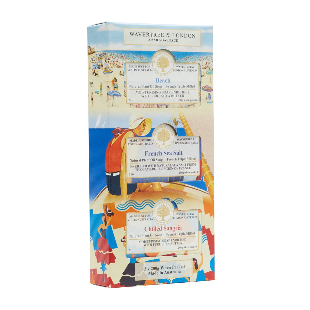 Soap Trio - Destination - Beach, French Sea Salt, Chilled Sangria